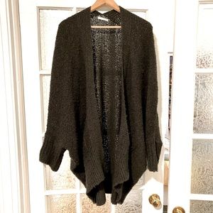 Oak and Fort Charcoal Grey Cocoon Cardigan O/S